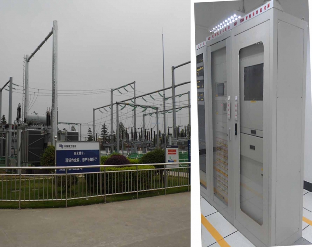 南网广东云浮110KV初城变电站NZJL-1监控录波屏